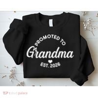 Promoted To Grandma EST 2026 Sweatshirt thumb 2
