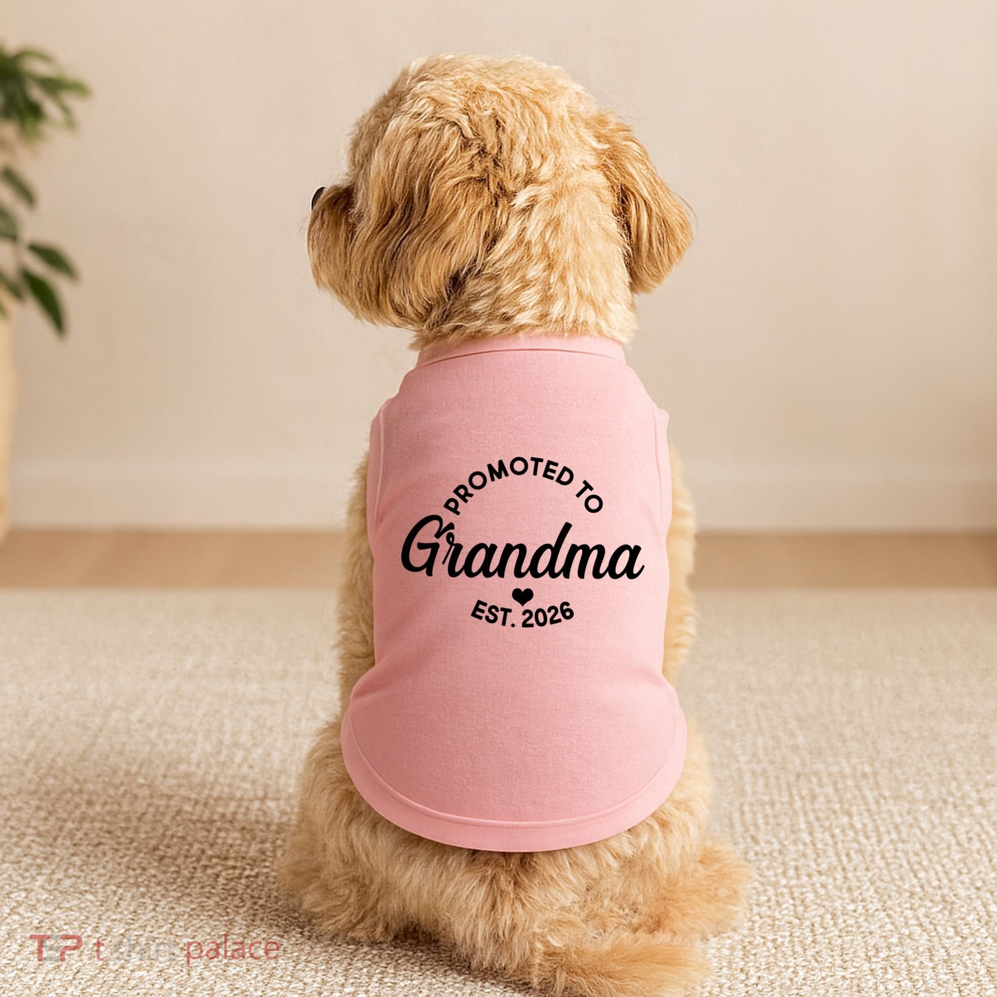 Promoted To Grandma EST 2026 Doggie Tank