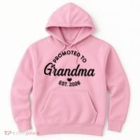 Promoted To Grandma EST 2026 Hoodie thumb 0