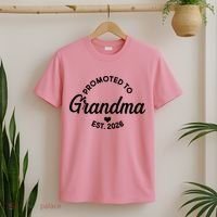 Promoted To Grandma EST 2026 T-Shirt thumb 2