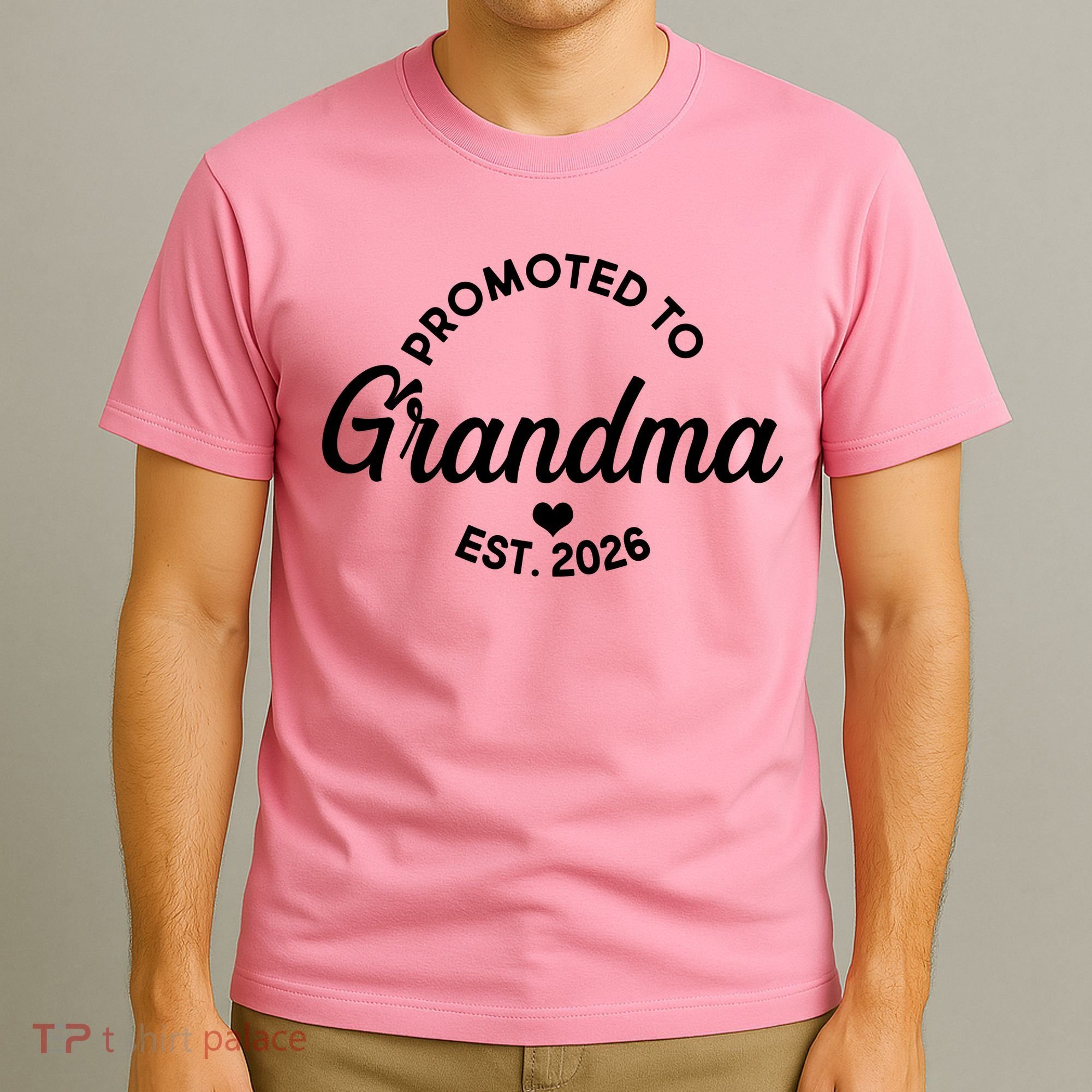 Promoted To Grandma EST 2026 T-Shirt