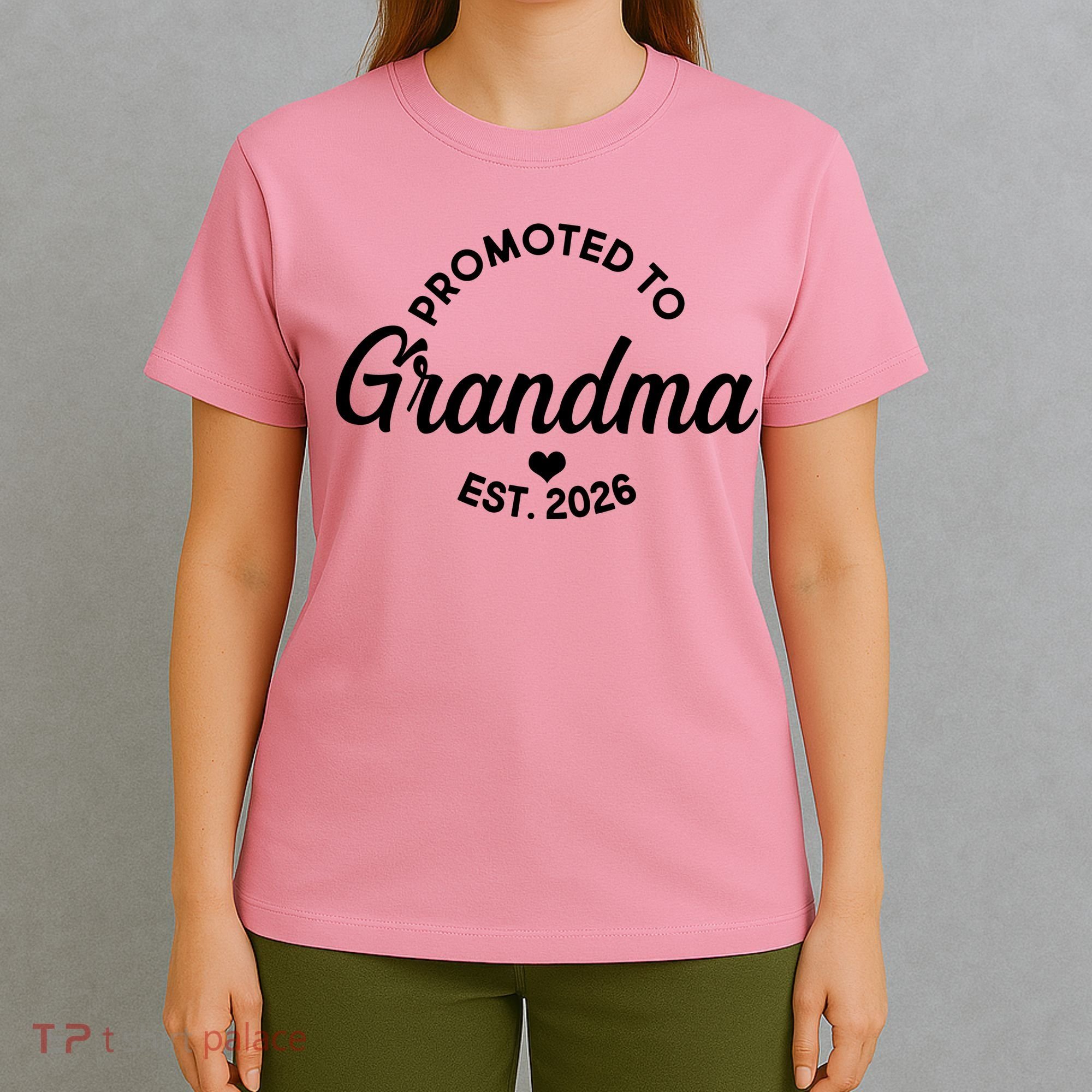 Promoted To Grandma EST 2026 T-Shirt