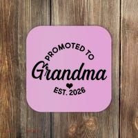Promoted To Grandma EST 2026 Coaster thumb 0