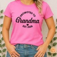 Promoted To Grandma EST 2026 Women's T-Shirt thumb 2