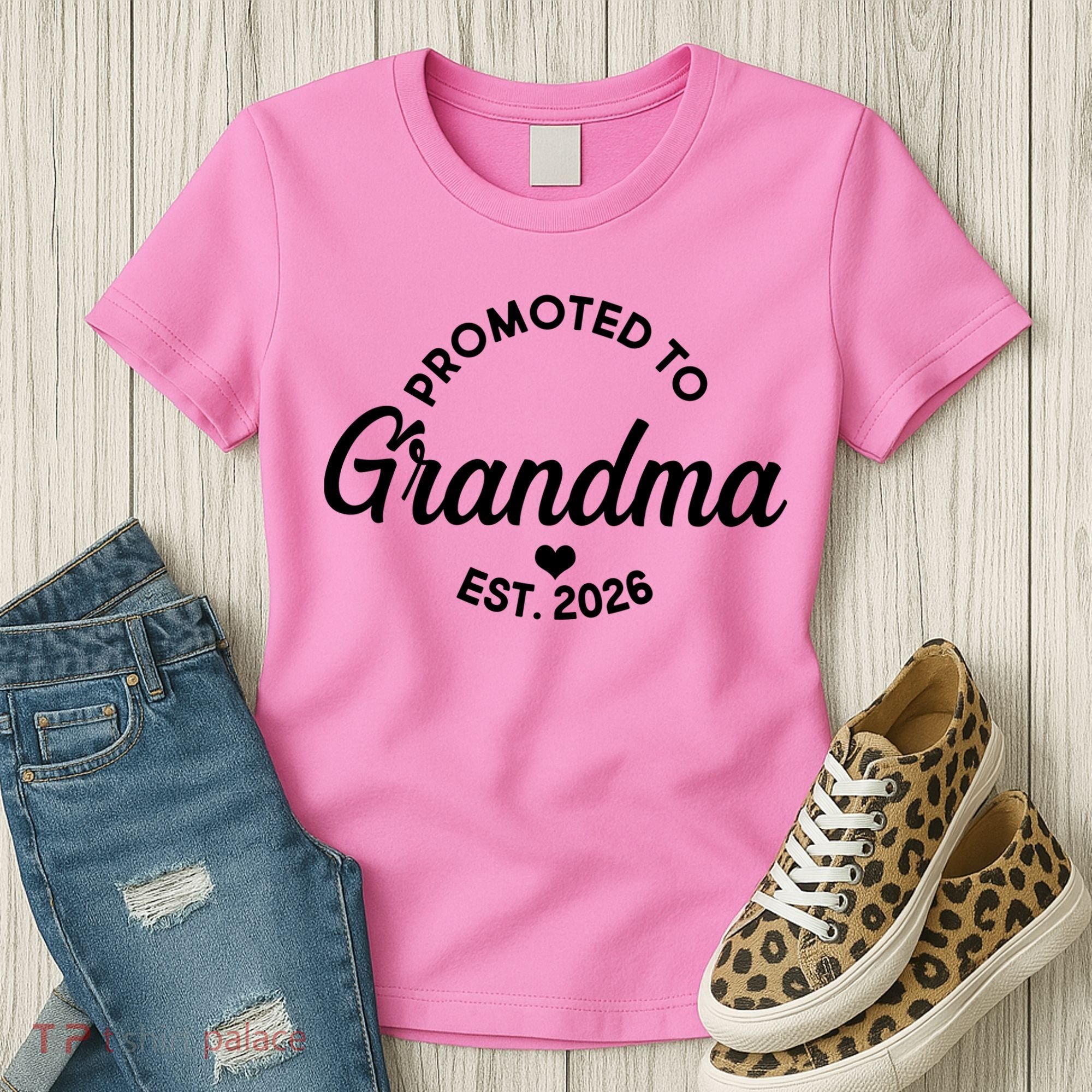 Promoted To Grandma EST 2026 Women's T-Shirt