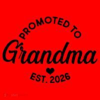 Promoted To Grandma EST 2026 Santa Hat thumb 1