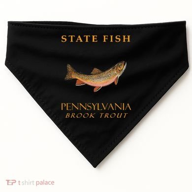 Pennsylvania Territory Game Fish The Brook Trout USA-Made Doggie Bandana