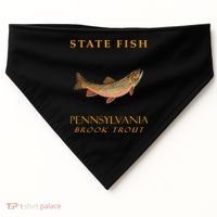 Pennsylvania Territory Game Fish The Brook Trout USA-Made Doggie Bandana thumb 0