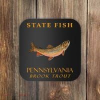 Pennsylvania Territory Game Fish The Brook Trout Coaster thumb 0