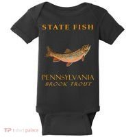 Pennsylvania Territory Game Fish The Brook Trout Baby Bodysuit thumb 0