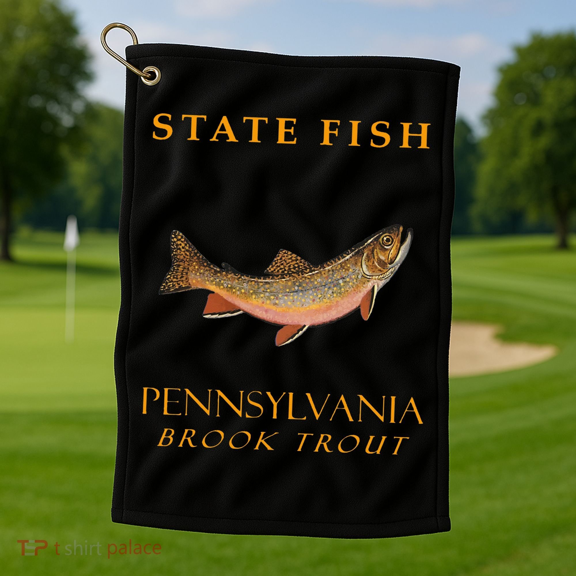 Pennsylvania Territory Game Fish The Brook Trout Golf Towel