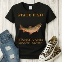 Pennsylvania Territory Game Fish The Brook Trout Women's T-Shirt thumb 3