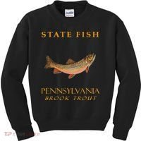 Pennsylvania Territory Game Fish The Brook Trout Kids Sweatshirt thumb 0