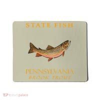 Pennsylvania Territory Game Fish The Brook Trout Mousepad thumb 0