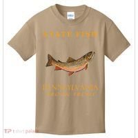 Pennsylvania Territory Game Fish The Brook Trout Kids T-Shirt thumb 0