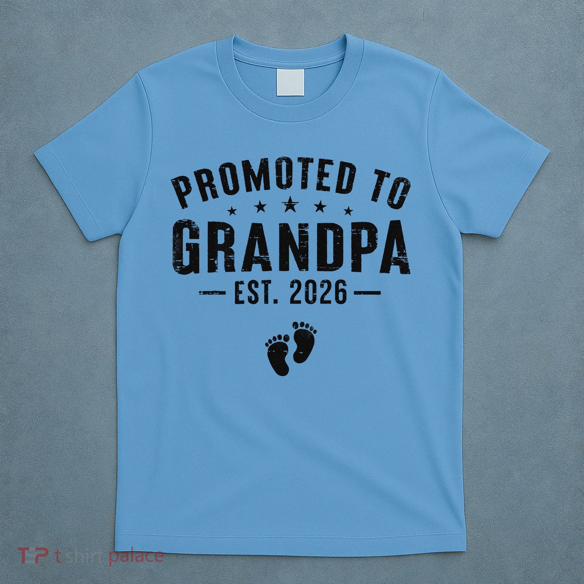 Promoted To Grandpa EST 2026 New Baby T-Shirt