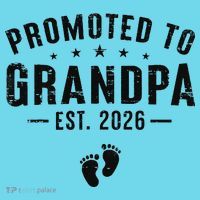 Promoted To Grandpa EST 2026 New Baby T-Shirt thumb 6