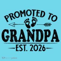 Promoted To Grandpa EST 2026 Vintage Arrow T-Shirt thumb 6