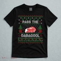 Pass The Gabagool Tacky Ugly Christmas Sweater T-Shirt thumb 5