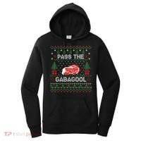 Pass The Gabagool Tacky Ugly Christmas Sweater Women's Hoodie thumb 0