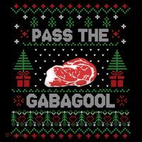 Pass The Gabagool Tacky Ugly Christmas Sweater Women's Hoodie thumb 2