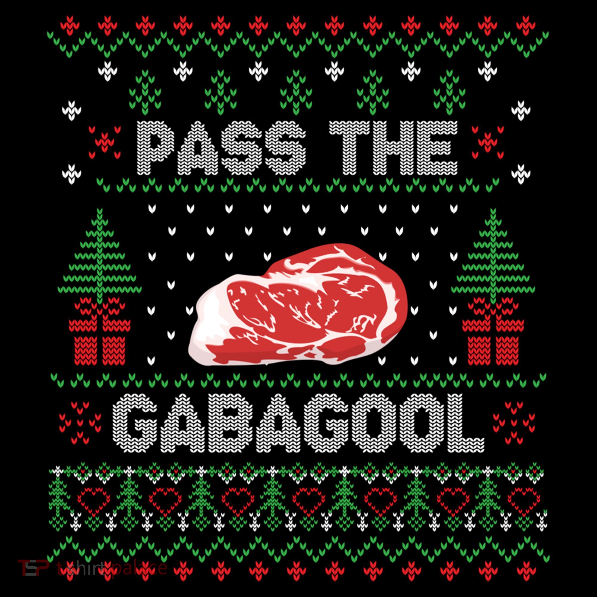 Pass The Gabagool Tacky Ugly Christmas Sweater Women's Hoodie