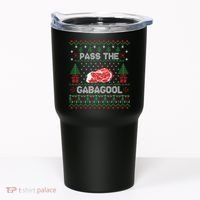 Pass The Gabagool Tacky Ugly Christmas Sweater Tumbler thumb 0