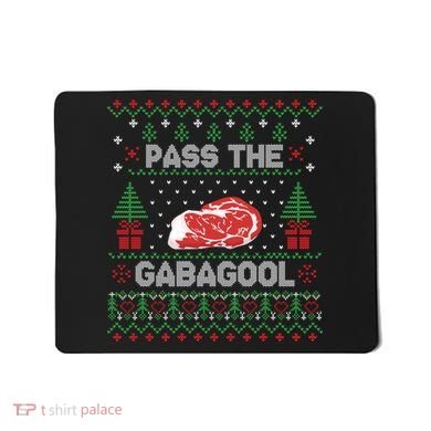 Pass The Gabagool Tacky Ugly Christmas Sweater Mousepad