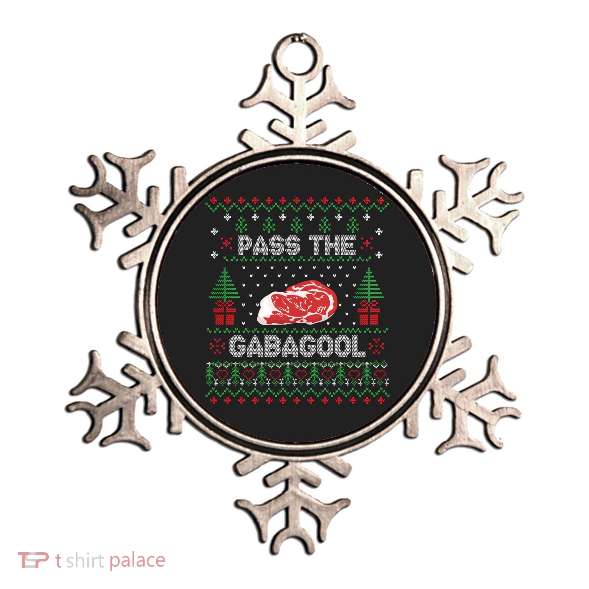 Pass The Gabagool Tacky Ugly Christmas Sweater Ornament