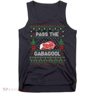 Pass The Gabagool Tacky Ugly Christmas Sweater Tank Top