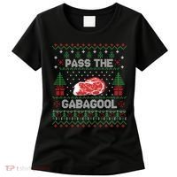 Pass The Gabagool Tacky Ugly Christmas Sweater Women's T-Shirt thumb 0