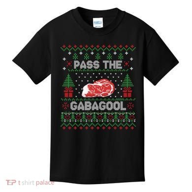 Pass The Gabagool Tacky Ugly Christmas Sweater Kids T-Shirt