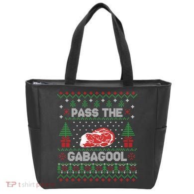 Pass The Gabagool Tacky Ugly Christmas Sweater Tote Bag