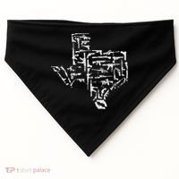 Patriotic Texan Guns Usa Gift Texas USA-Made Doggie Bandana thumb 0