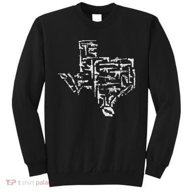 Patriotic Texan Guns Usa Gift Texas Sweatshirt