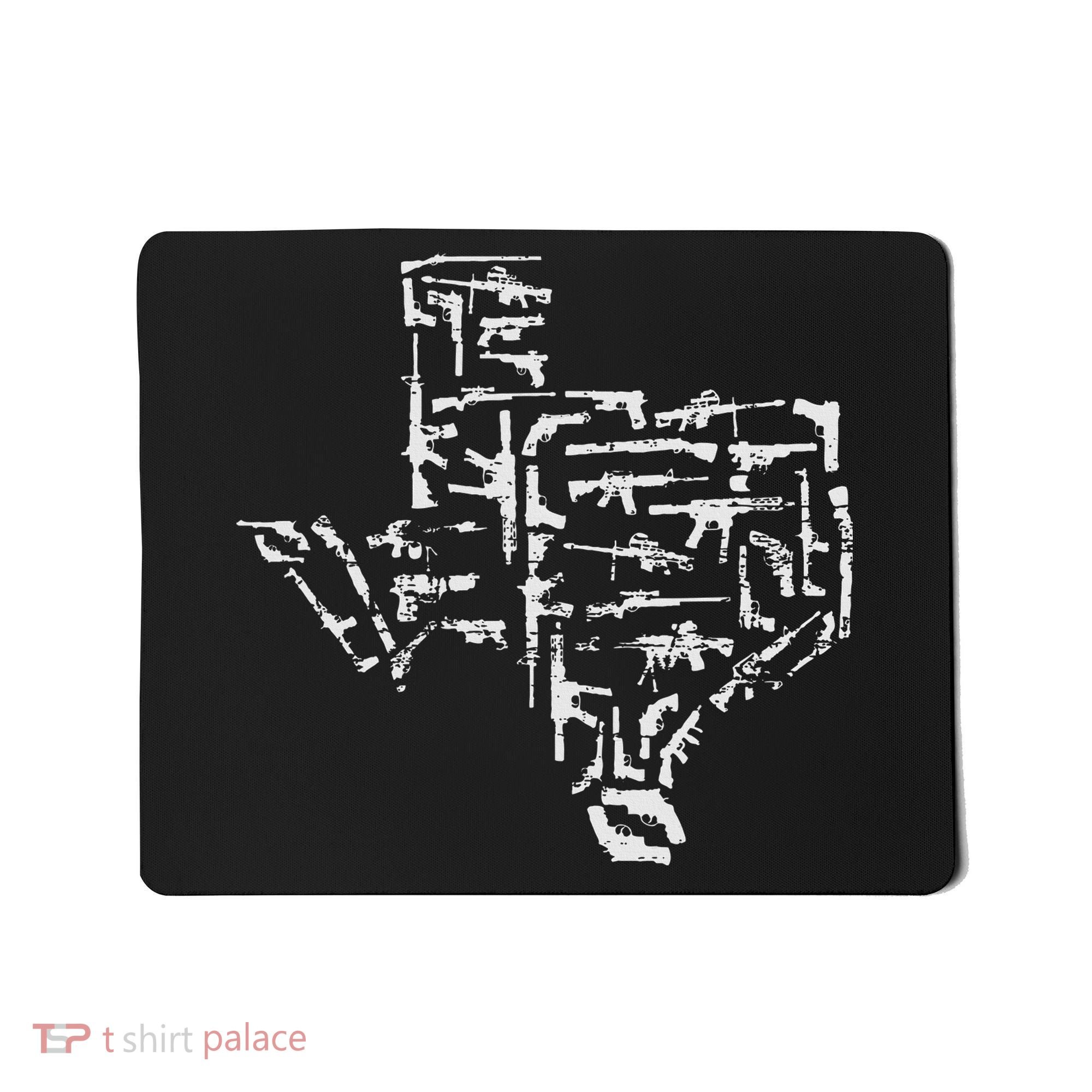 Patriotic Texan Guns Usa Gift Texas Mousepad
