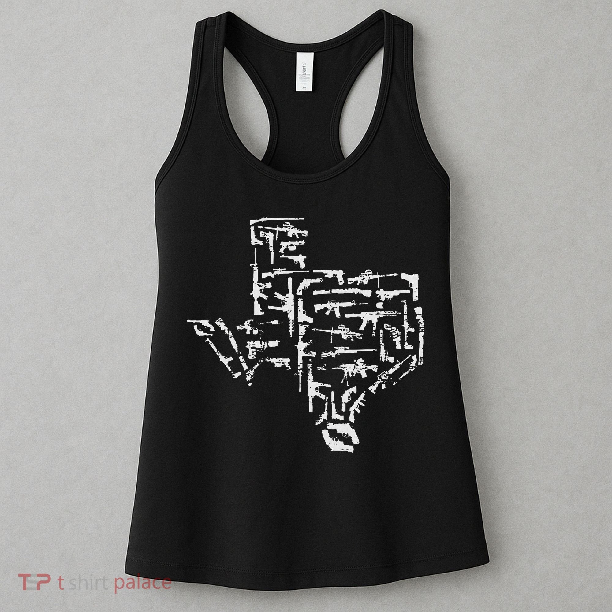 Patriotic Texan Guns Usa Gift Texas Women's Tank Top