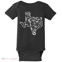 Patriotic Texan Guns Usa Gift Texas Baby Bodysuit thumb 0