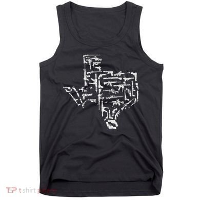 Patriotic Texan Guns Usa Gift Texas Tank Top