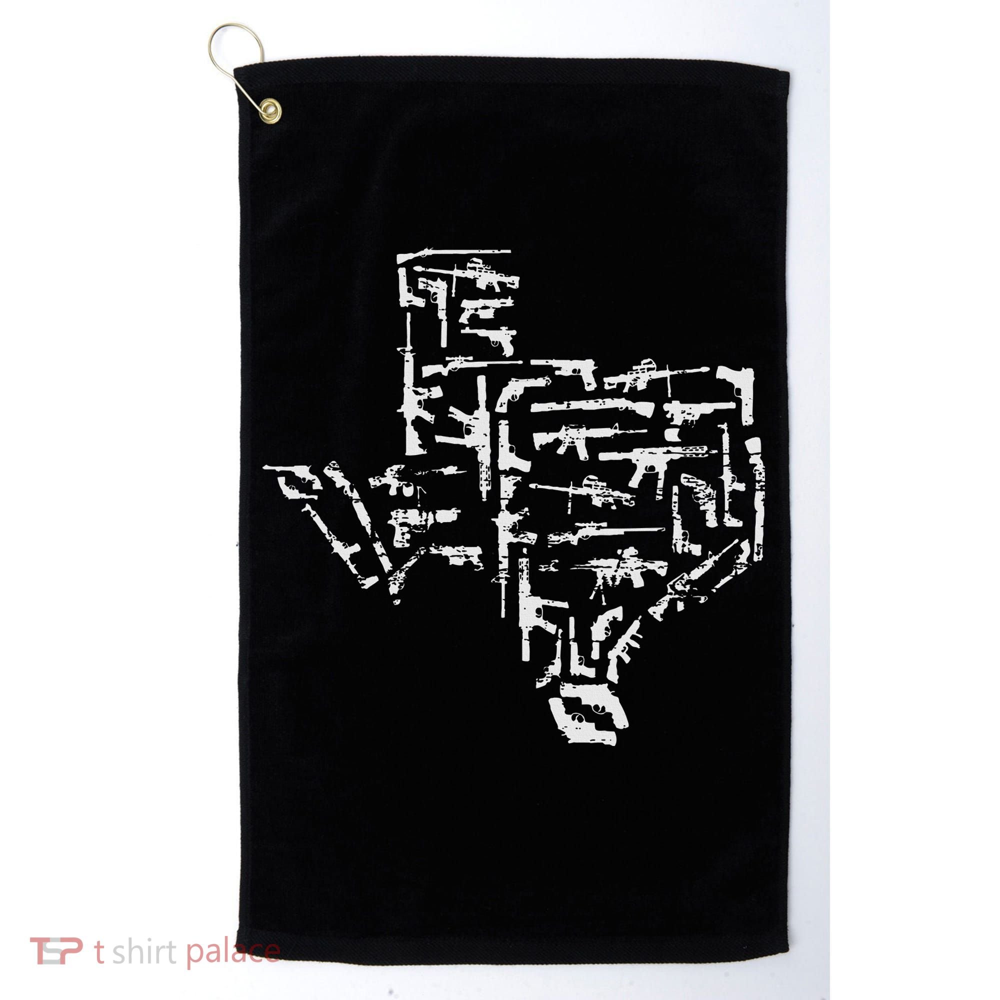 Patriotic Texan Guns Usa Gift Texas Golf Towel