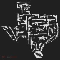 Patriotic Texan Guns Usa Gift Texas Golf Towel thumb 3