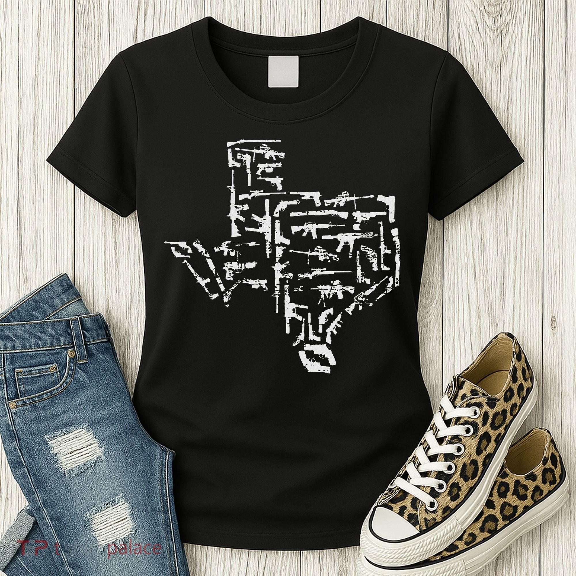 Patriotic Texan Guns Usa Gift Texas Women's T-Shirt