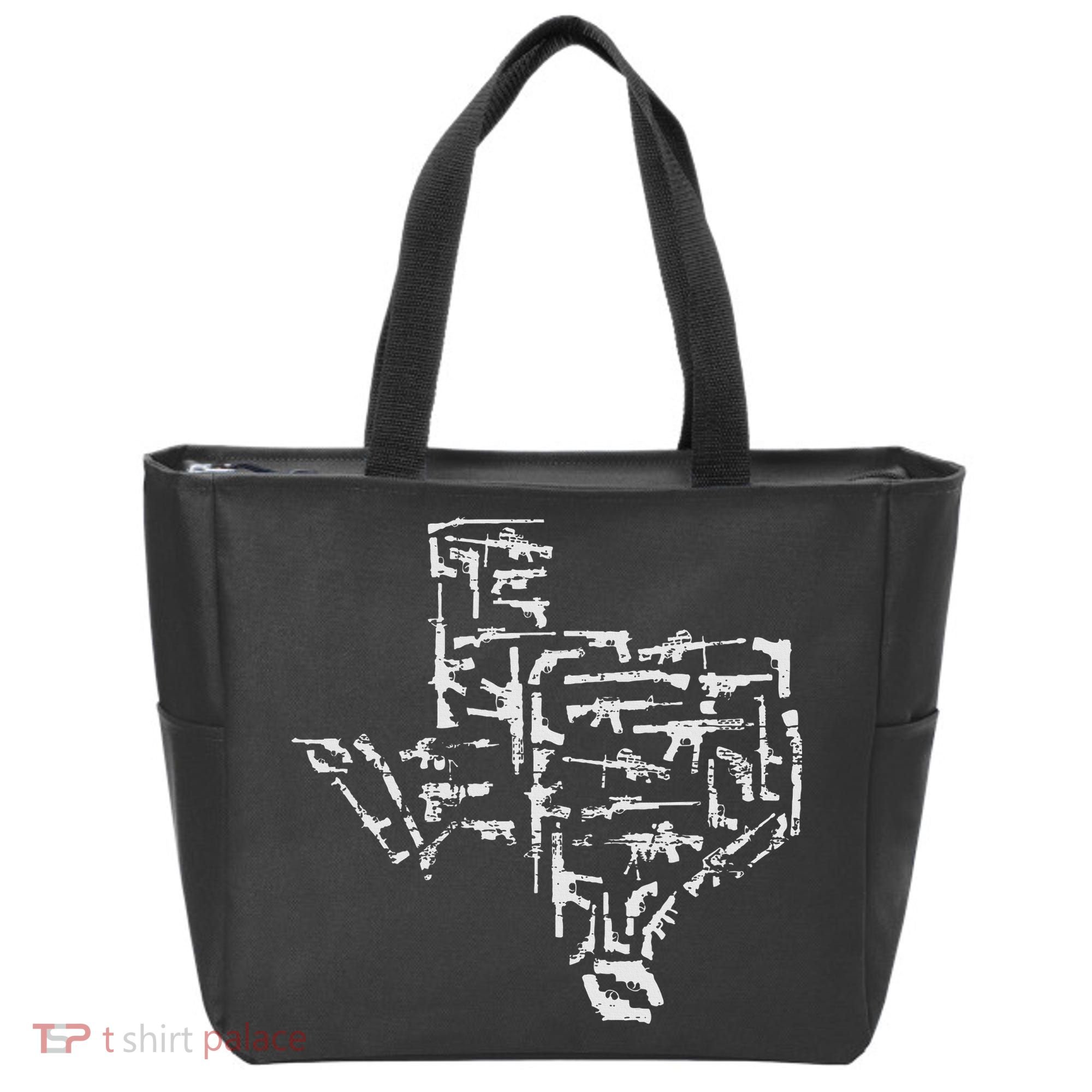 Patriotic Texan Guns Usa Gift Texas Tote Bag
