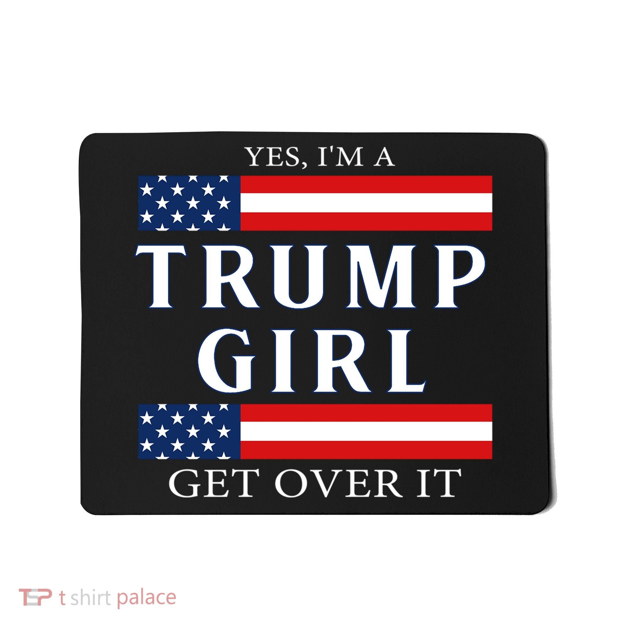 Proud Trump Girl Vote America Flag Gift Mousepad