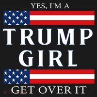 Proud Trump Girl Vote America Flag Gift Mousepad thumb 1