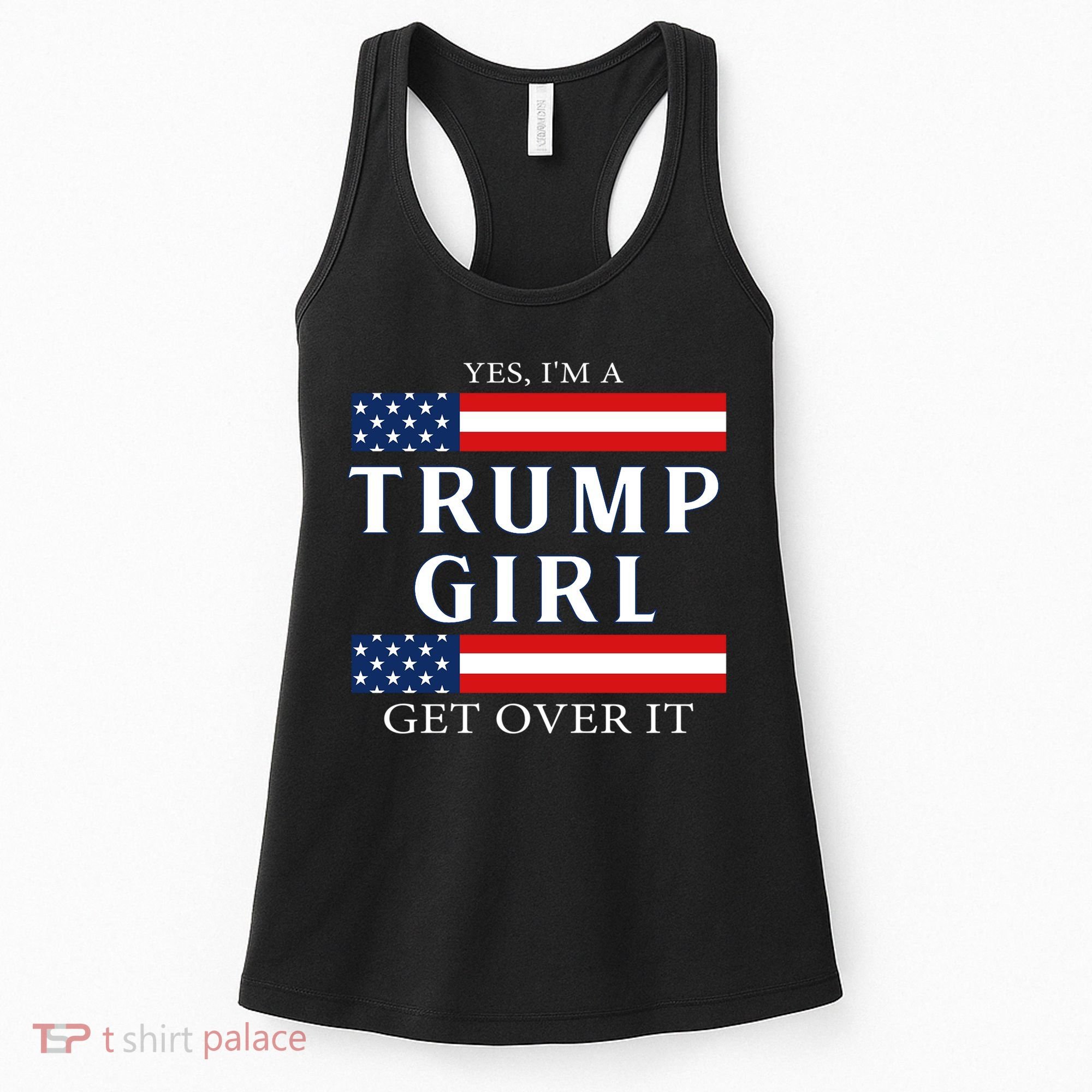 Proud Trump Girl Vote America Flag Gift Women's Tank Top