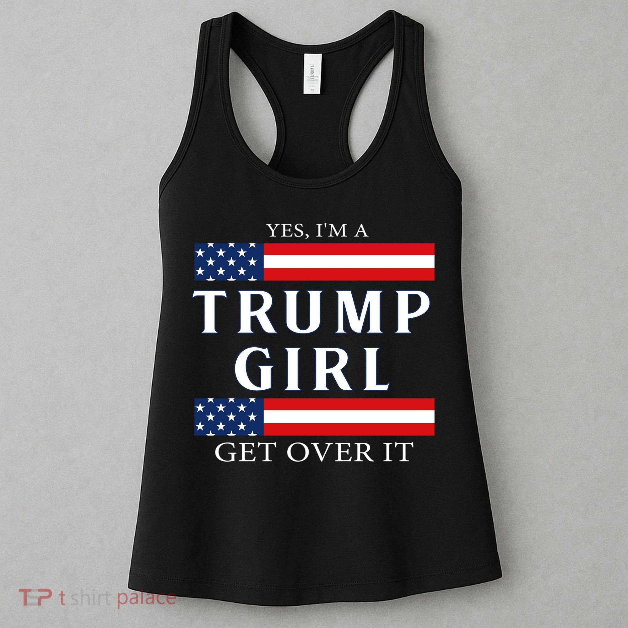 Proud Trump Girl Vote America Flag Gift Women's Tank Top
