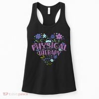 Physical Therapy Gift Love PT Physical Therapist Healthcare Women's Tank Top thumb 0