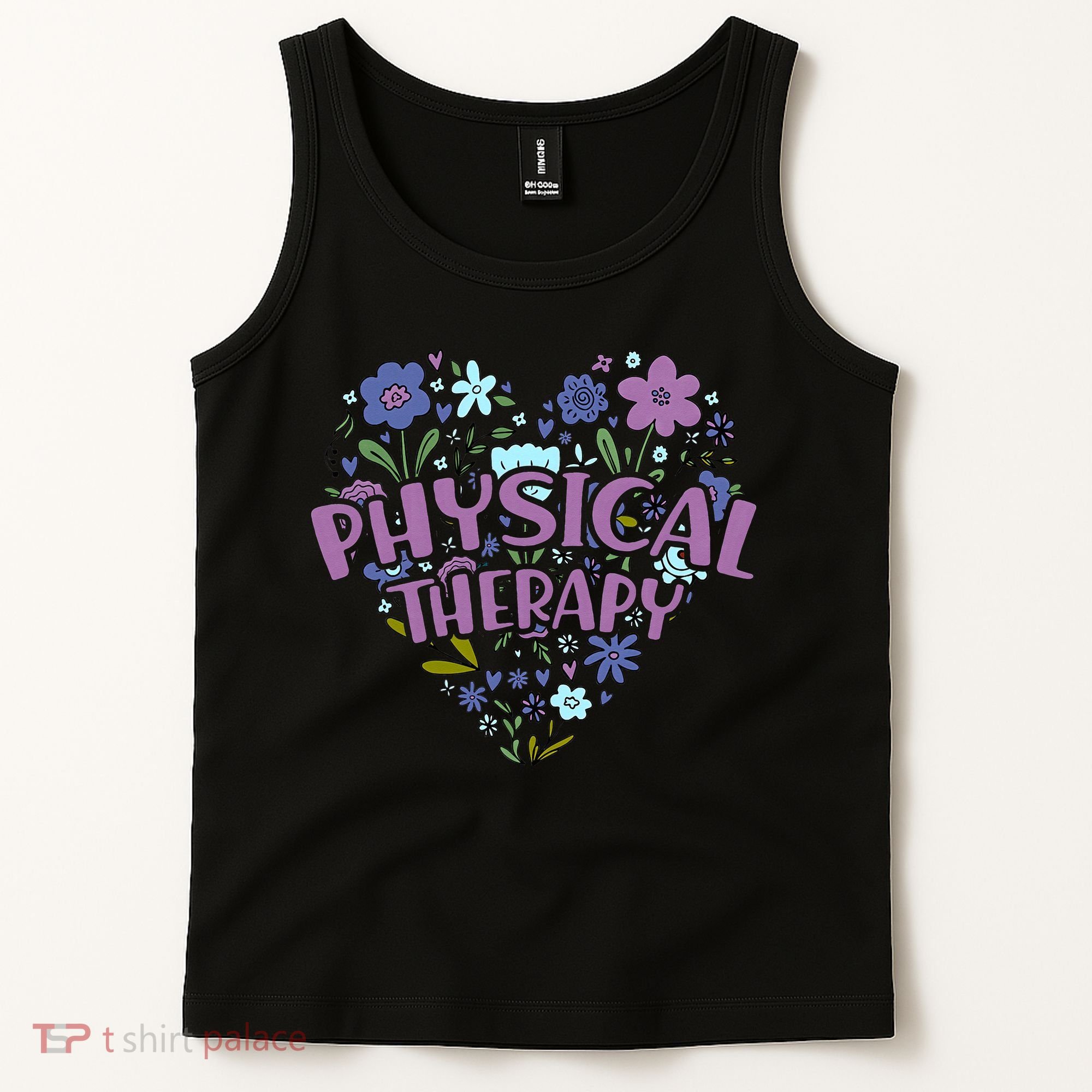 Physical Therapy Gift Love PT Physical Therapist Healthcare Tank Top
