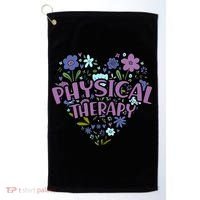 Physical Therapy Gift Love PT Physical Therapist Healthcare Golf Towel thumb 0